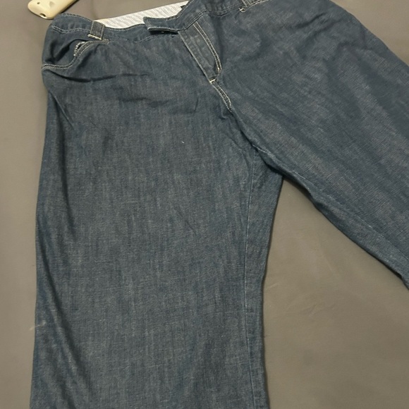 Eddie bauer - denim cropped jeans womens size 16 blue w/no rips - Picture 1 of 9